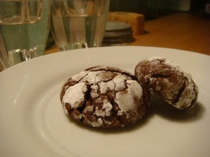 Mocha Crinkles, baked by me 5.31.09