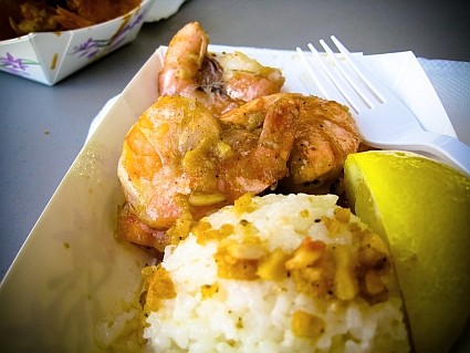 Giovanni's famous garlic lemon shrimp photo copyright 2009 TasteOdyssey.com Giovanni's famous garlic lemon shrimp